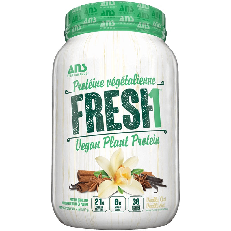 ANS FRESH1 Vegan Protein - 2lb Vanilla Chai - Protein Powder (Vegan) - Hyperforme.com