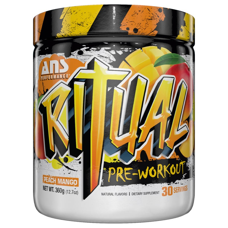 ANS Ritual Pre-Workout - 30 Servings Peach Mango - Pre-Workout - Hyperforme.com