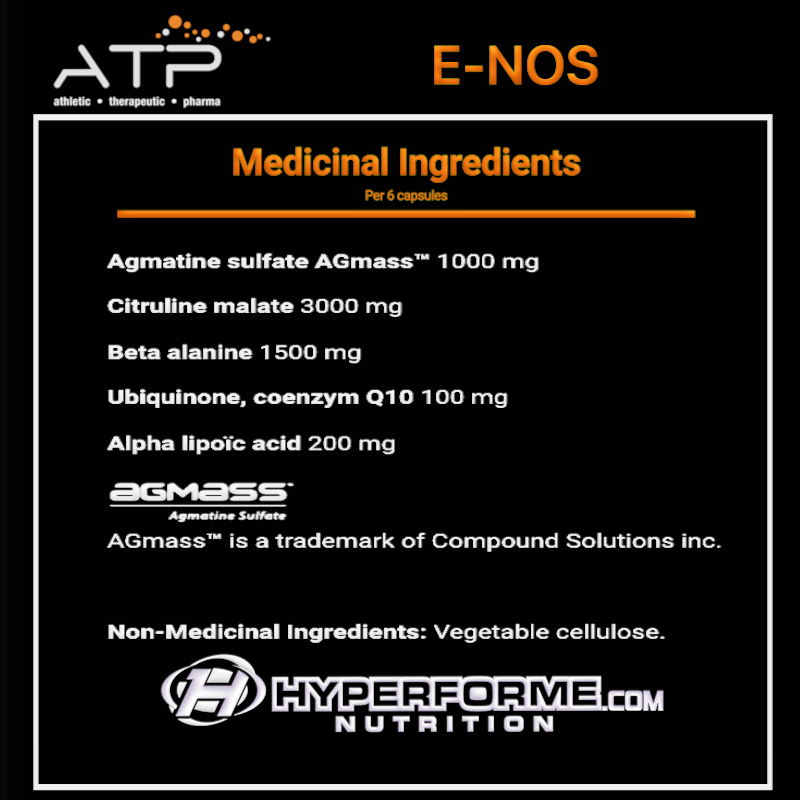 ATP E-Nos - 330g - Nitric Oxide Supplements - Hyperforme.com