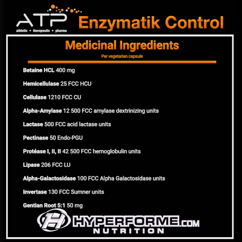 ATP Enzymatik Control - 180 caps - Digestion Supplements - Hyperforme.com