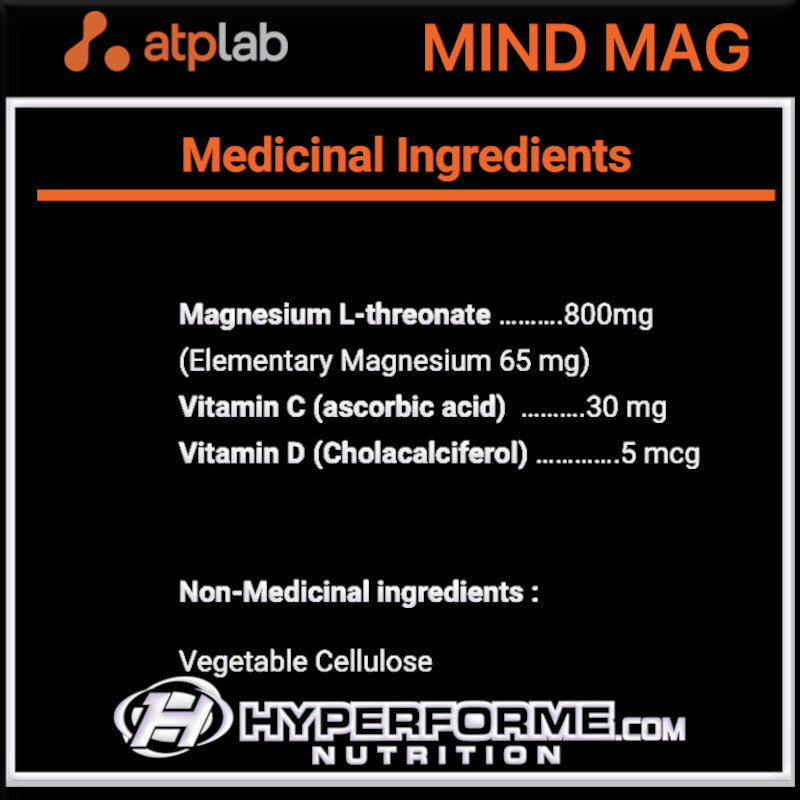 ATP Mind Mag 2.0 - 60 Caps - Vitamins and Minerals Supplements - Hyperforme.com