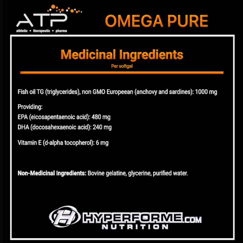 ATP Omega Pure - 120 caps - Omega 3 Supplements - Hyperforme.com