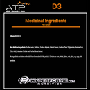 ATP Vitamin D3 - 52ml - Vitamins and Minerals Supplements - Hyperforme.com