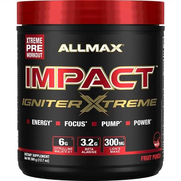 Allmax Impact Igniter XTREME Pre-Workout - 40 Servings Fruit Punch - Pre-Workout - Hyperforme.com