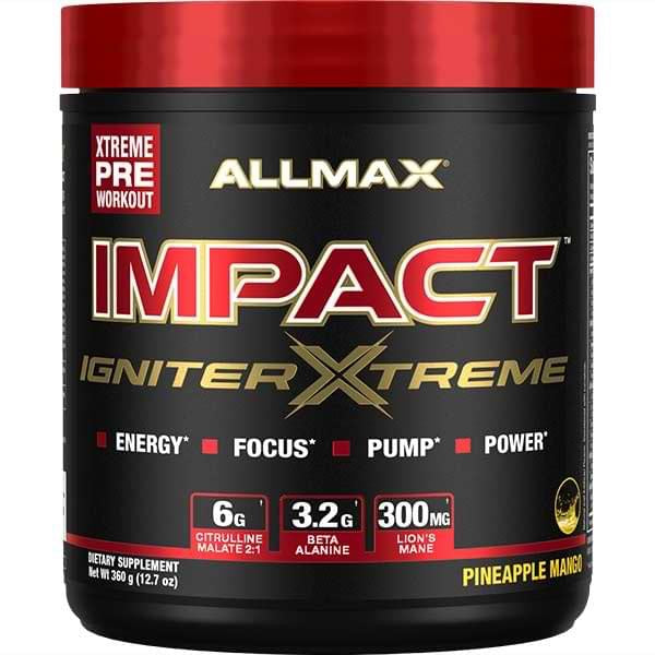 Allmax Impact Igniter XTREME Pre-Workout - 40 Servings Pineapple Mango - Pre-Workout - Hyperforme.com