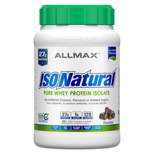 Allmax Isonatural - 2lb Chocolate - Protein Powder (Whey Isolate) - Hyperforme.com