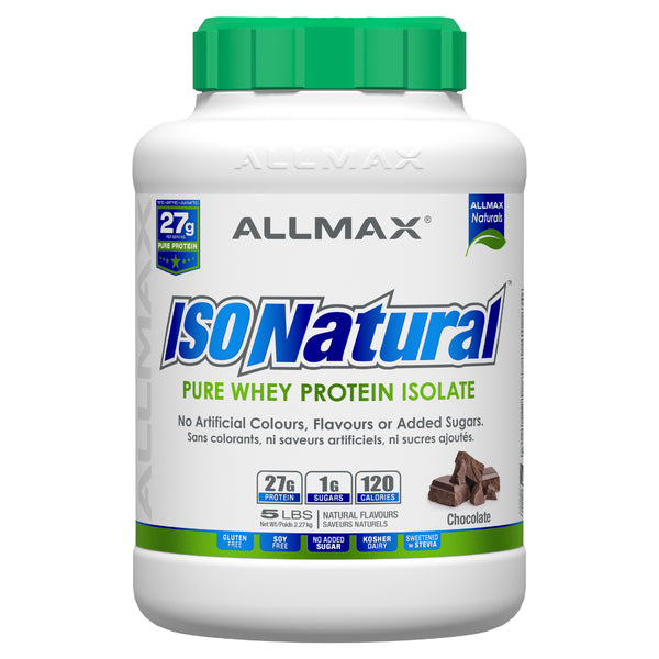 Allmax IsoNatural - 5lb Chocolate - Protein Powder (Whey Isolate) - Hyperforme.com
