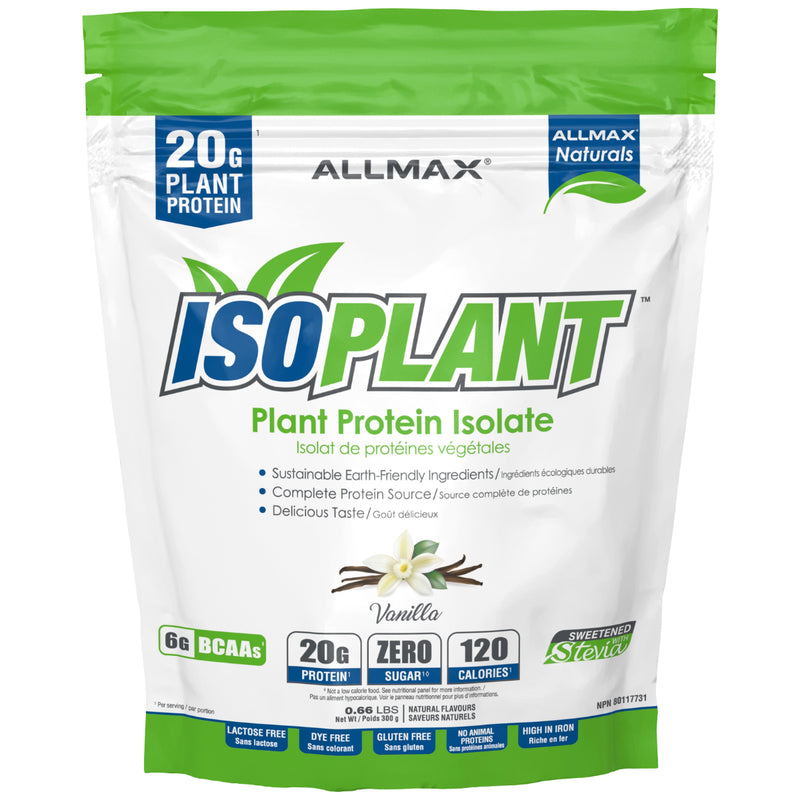 Allmax Isoplant Protein - 300g Vanilla - Protein Powder (Vegan) - Hyperforme.com