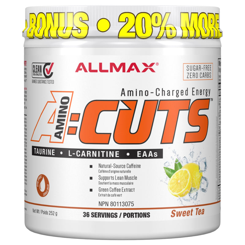 Allmax Acuts - 36 servings Sweet Tea (Dye Free) - Energy Burner - Hyperforme.com