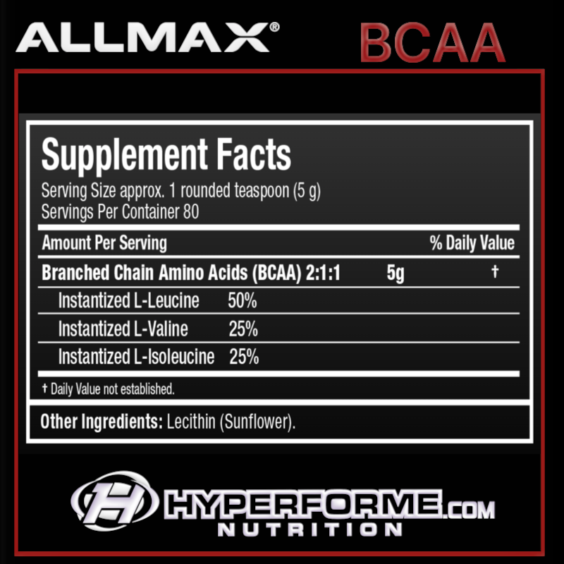 Allmax BCAA powder - 400g - BCAA - Hyperforme.com