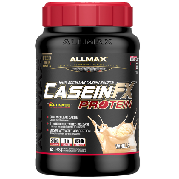 Allmax Casein FX -2lb Vanilla - Protein Powder (Casein) - Hyperforme.com