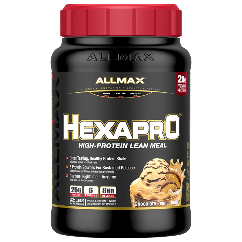 Allmax Hexapro - 2lb Chocolate Peanut Butter - Protein Powder (Blend) - Hyperforme.com