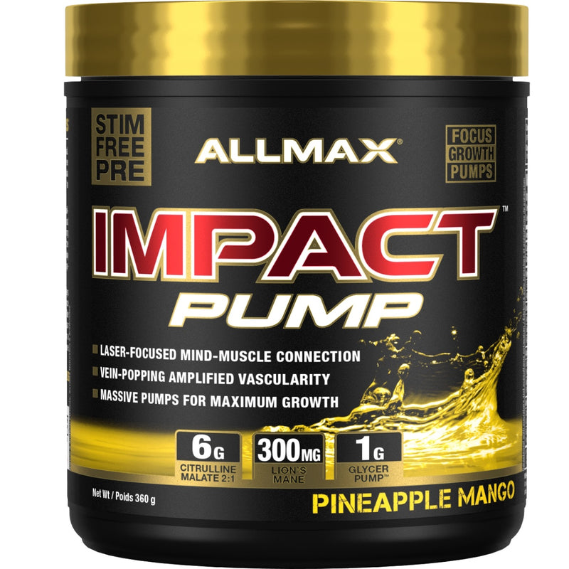 Allmax Impact Pump - 30 Servings Pineapple Mango - Nitric Oxide Supplements - Hyperforme.com