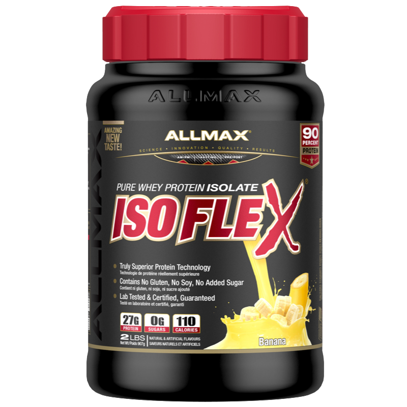 Allmax Isoflex - 2lb Banana - Protein Powder (Whey Isolate) - Hyperforme.com
