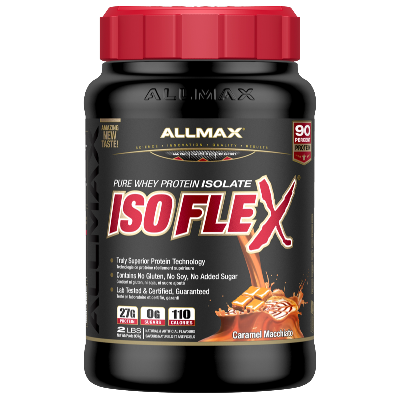 Allmax Isoflex - 2lb Caramel Macchiato - Protein Powder (Whey Isolate) - Hyperforme.com