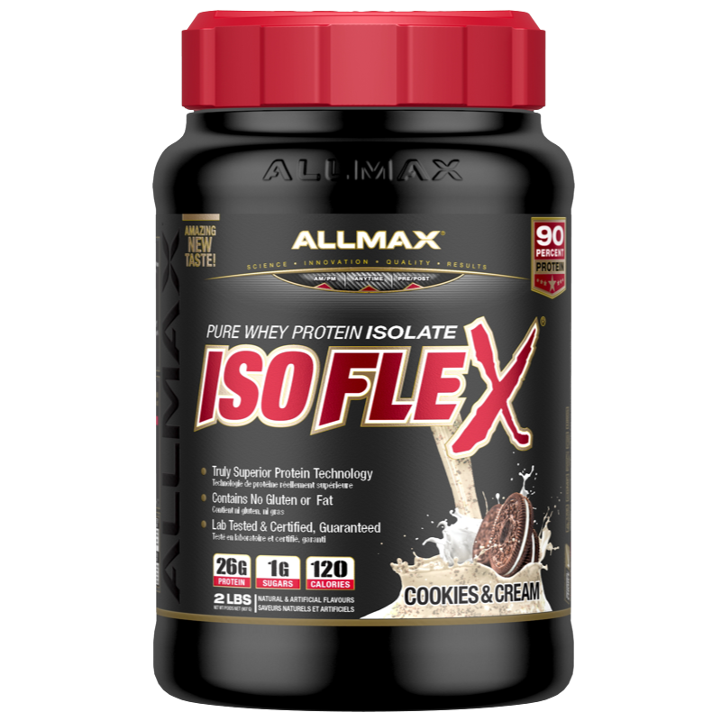 Allmax Isoflex - 2lb Cookies & Cream - Protein Powder (Whey Isolate) - Hyperforme.com
