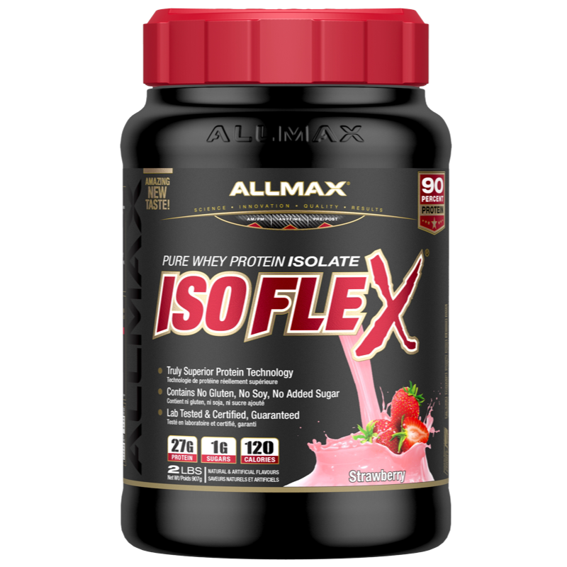 Allmax Isoflex - 2lb Strawberry - Protein Powder (Whey Isolate) - Hyperforme.com