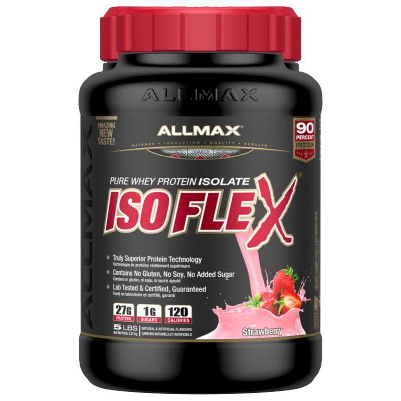 Allmax Isoflex - 5lb Strawberry - Protein Powder (Whey Isolate) - Hyperforme.com