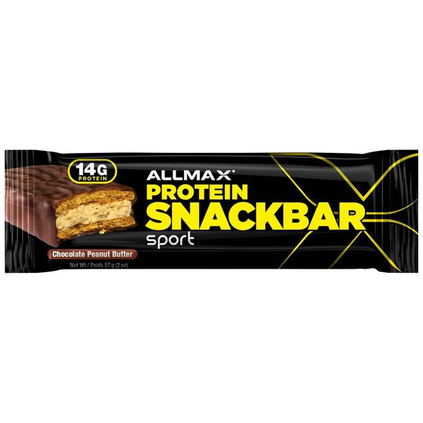 Allmax Protein Snackbar - 1 Bar Chocolate Peanut Butter - Protein Bars - Hyperforme.com