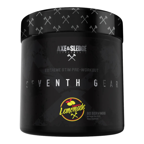 Axe and Sledge Seventh Gear Pre-Workout - 60 Servings Raspberry Lemonade - Pre-Workout - Hyperforme.com