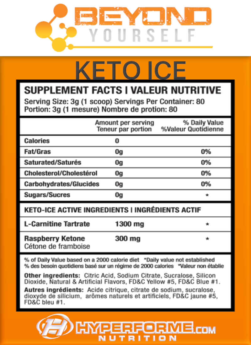 Beyond Yourself Keto Ice - 80 Servings - Keto Supplements - Hyperforme.com