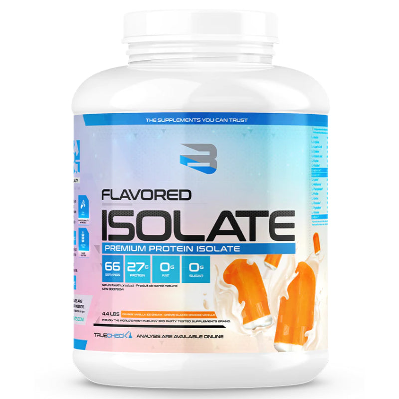 Believe Flavored Isolate - 4.4lb Orange Vanilla Ice Cream - Protein Powder (Whey Isolate) - Hyperforme.com