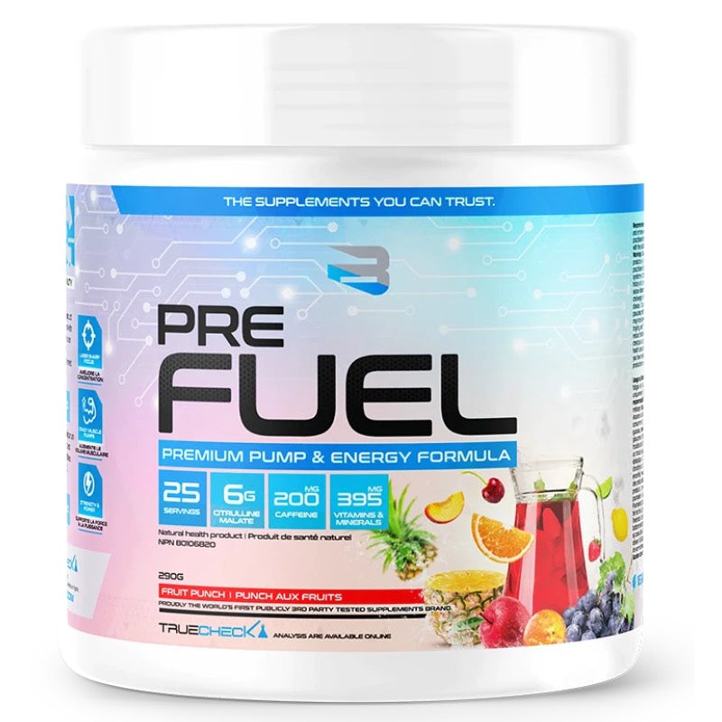 Believe Pre Fuel - 25 Servings Fruit Punch - Pre-Workout - Hyperforme.com