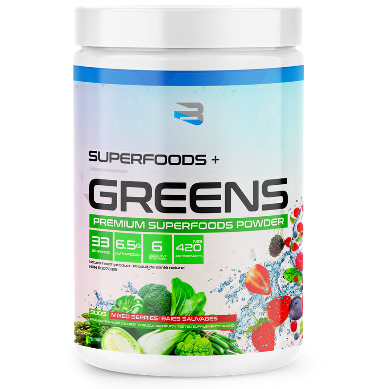 Believe Superfoods+ Greens - 30 Servings Mixed Berries - Superfoods (Greens) - Hyperforme.com