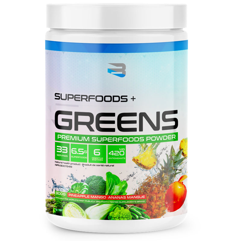 Believe Superfoods+ Greens - 30 Servings Pineapple Mango - Superfoods (Greens) - Hyperforme.com