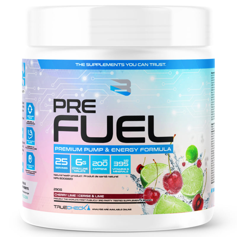 Believe Pre Fuel - 25 Servings Cherry Lime - Pre-Workout - Hyperforme.com