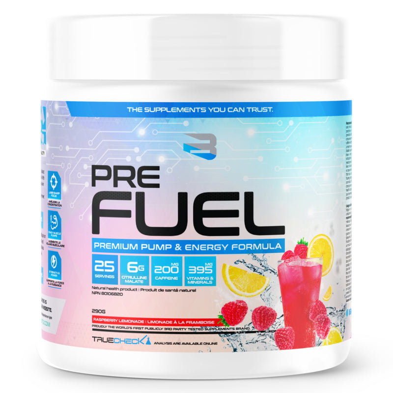 Believe Pre Fuel - 25 Servings Raspberry Lemonade - Pre-Workout - Hyperforme.com