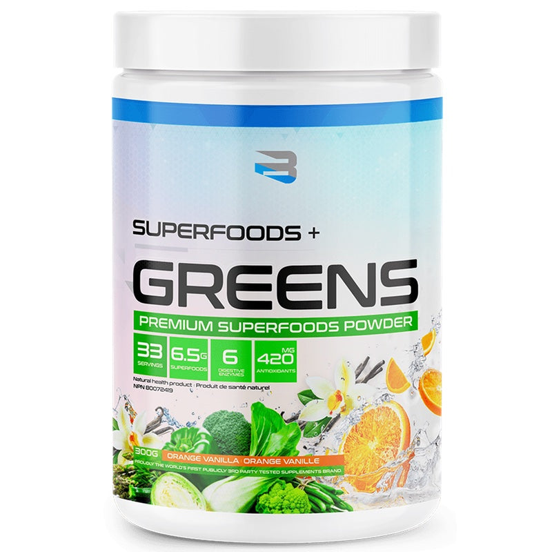 Believe Superfoods+ Greens - 30 Servings Orange Vanilla - Superfoods (Greens) - Hyperforme.com