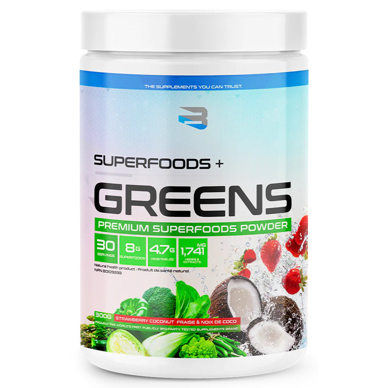 Believe Superfoods+ Greens - 30 Servings Strawberry Coconut - Superfoods (Greens) - Hyperforme.com