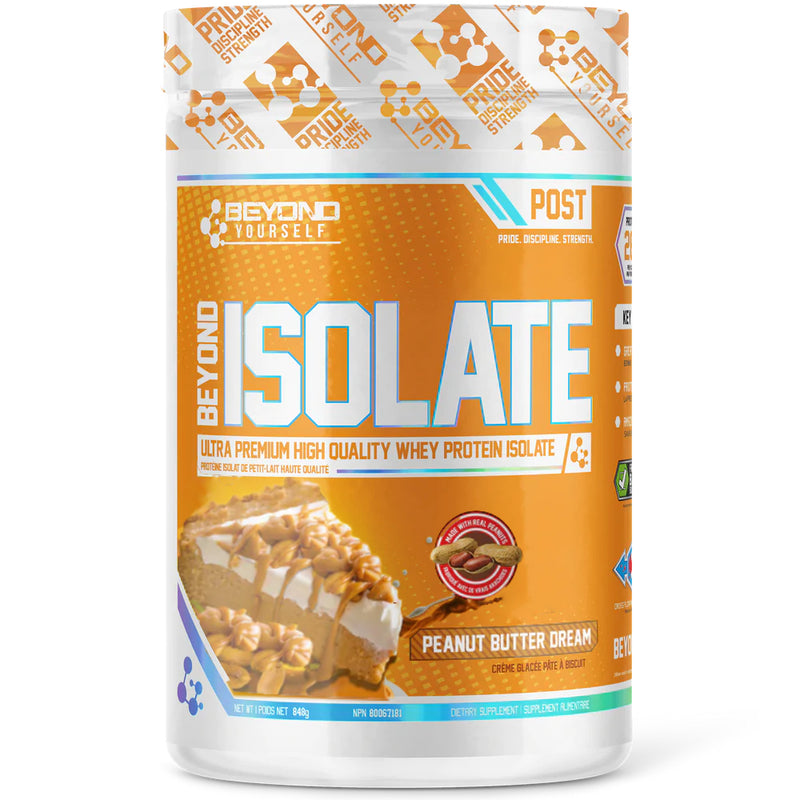 Beyond Yourself Isolate Protein - 1.9lb Peanut Butter Dream - Protein Powder (Whey Isolate) - Hyperforme.com