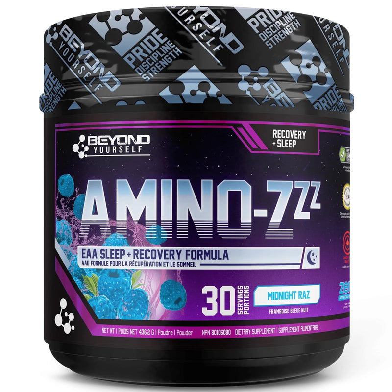Beyond Yourself Amino ZZZ - 30 Servings Midnight Raz - Sleep Aid Supplements - Hyperforme.com