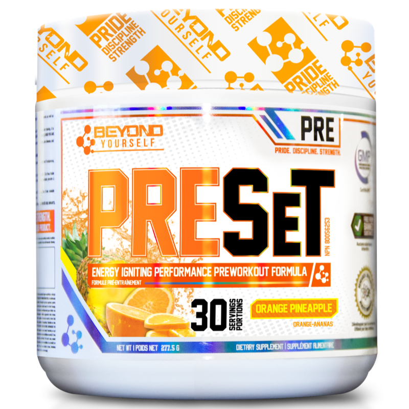 Beyond Yourself Preset - 30 servings Orange Pineapple - Pre-Workout - Hyperforme.com
