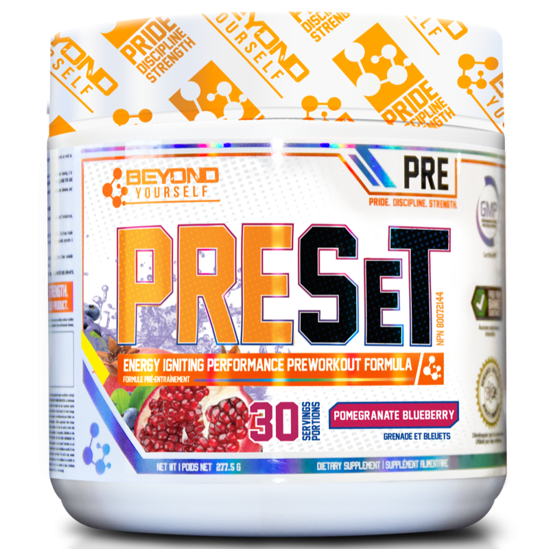 Beyond Yourself Preset - 30 servings Pomegranate Blueberry - Pre-Workout - Hyperforme.com