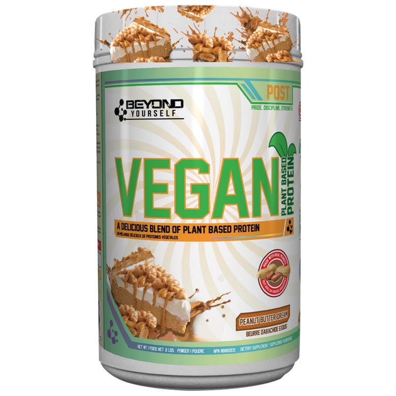 Beyond Yourself Vegan Protein - 2lb Peanut Butter Dream - Protein Powder (Vegan) - Hyperforme.com