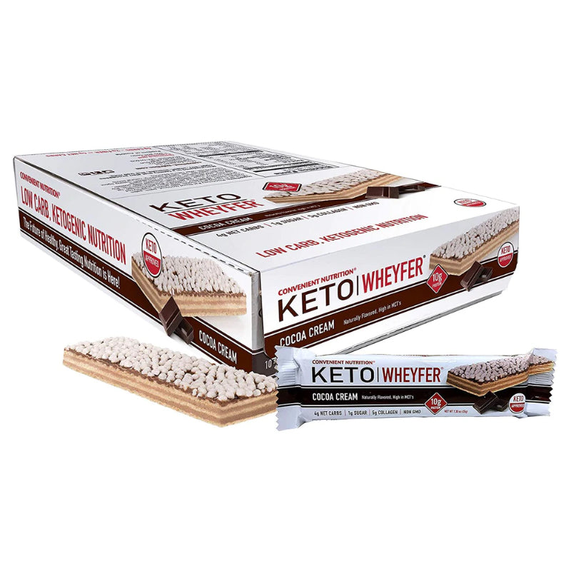 Convenient Nutrition Keto Wheyfer - 1 Bar Cocoa Cream - Protein Bars - Hyperforme.com