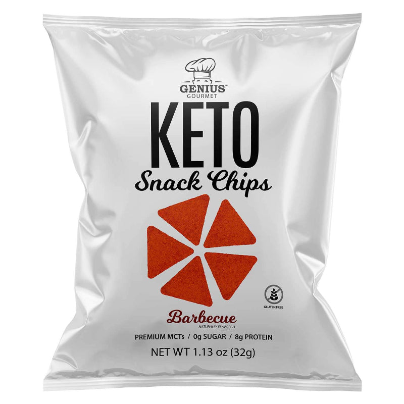Genious Gourmet Keto Snack Chips - 1 Bag BBQ - Snacks - Hyperforme.com