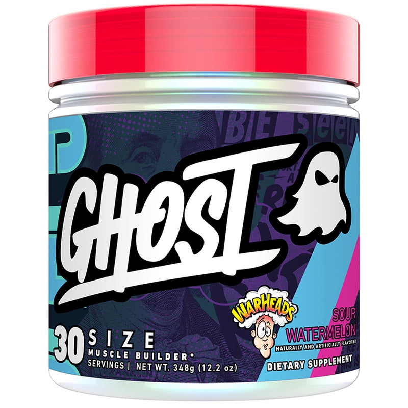 Ghost Size Muscle Builder - 30 Servings Sour Watermelon - Creatine - Hyperforme.com