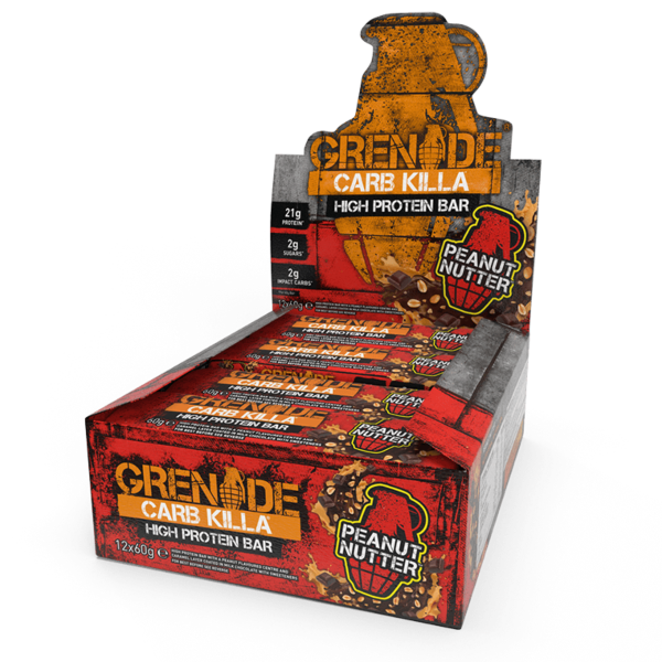 Grenade Carb Killa Bar - 12 Bars Peanut Nutter - Protein Bars - Hyperforme.com