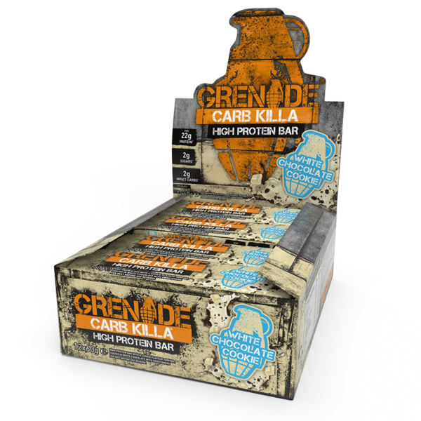 Grenade Carb Killa Bar - 12 Bars White Chocolate Cookie - Protein Bars - Hyperforme.com