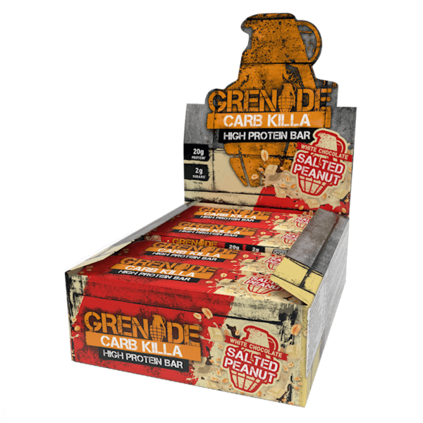 Grenade Carb Killa Bar - 12 Bars White Chocolate Salted Peanut - Protein Bars - Hyperforme.com