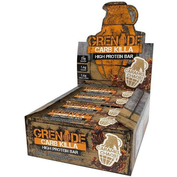 Grenade Carb Killa Bar - 12 Bars Caramel Chaos - Protein Bars - Hyperforme.com