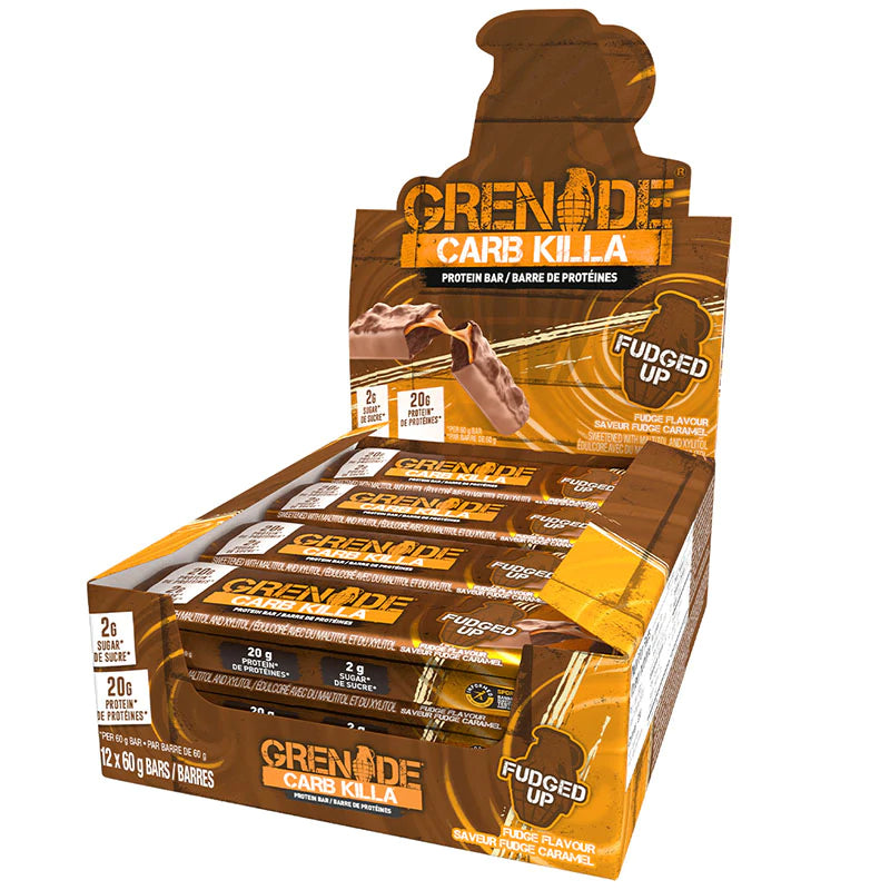 Grenade Carb Killa Bar - 12 Bars Fudged Up - Protein Bars - Hyperforme.com