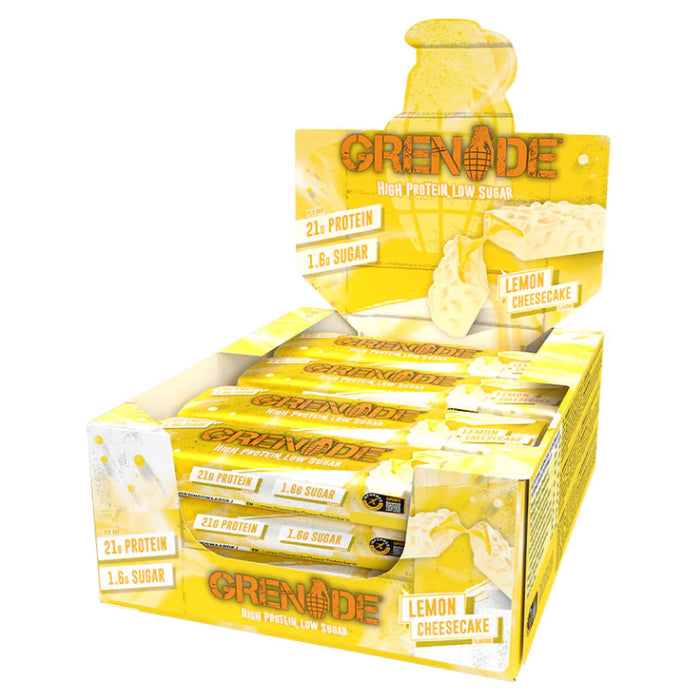 Grenade Carb Killa Bar - 12 Bars Lemon Cheesecake - Protein Bars - Hyperforme.com