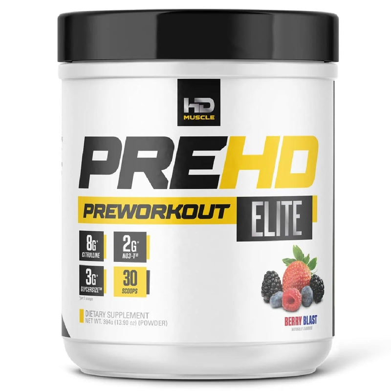 HD Muscle PREHD Elite - 30 Servings Berry Blast - Pre-Workout - Hyperforme.com