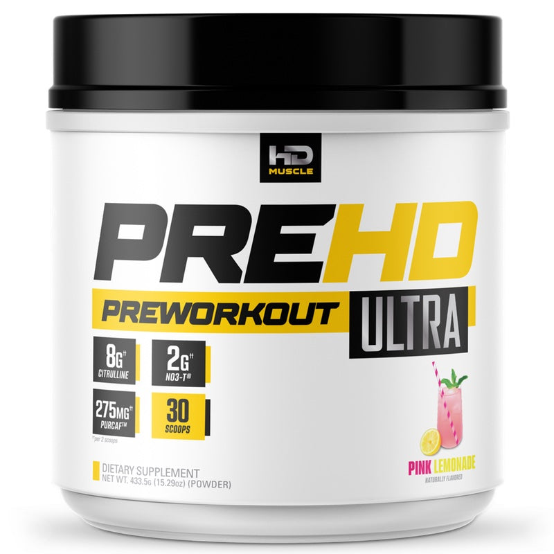 HD Muscle PreHD Ultra - 30 Servings Pink Lemonade - Pre-Workout - Hyperforme.com
