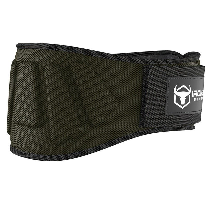 Iron Bull Reinforced Nylon Weightlifting Belt 6" Military Green / Small - Apparel & Accessories - Hyperforme.com
